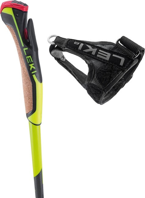 LEKI PRC 650 Ski Poles, Neon Yellow-Black