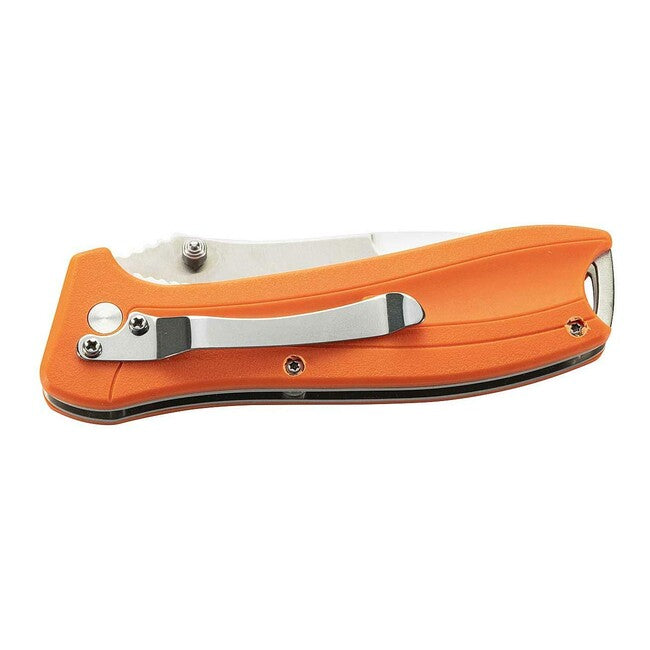 Herbertz One-Hand Pocket Knife 8.7cm, Orange, Plastic