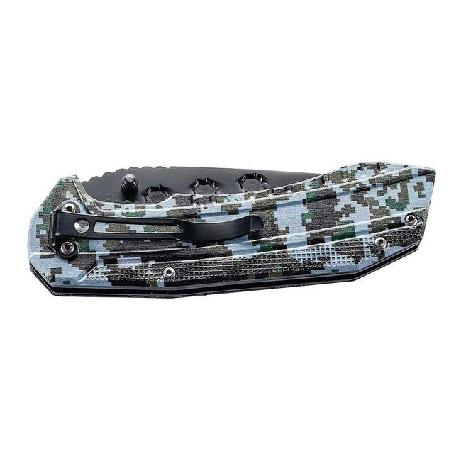 Herbertz Cartridge Single-Hand Pocket Knife 9cm, Aluminum, Military Version, Camo