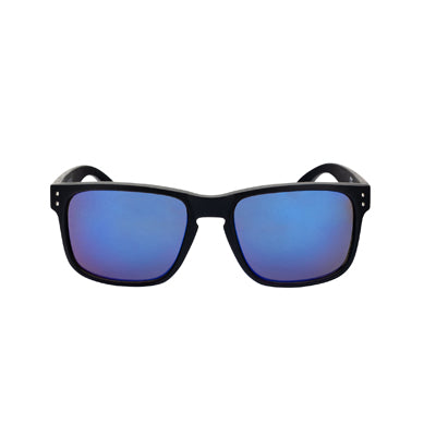 Mawaii Lifestyle Holden Sunglasses, Matte Black-Blue