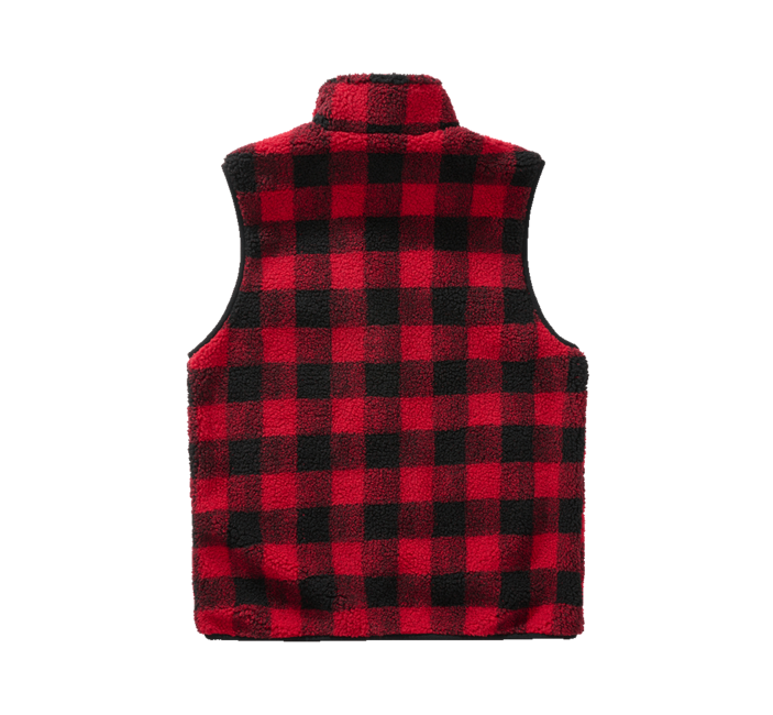 Brandit Teddyfleece Fleece Vest, Red/Black