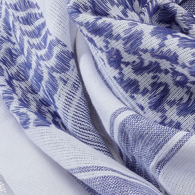 Brandit Shemag Scarf, Blue-White