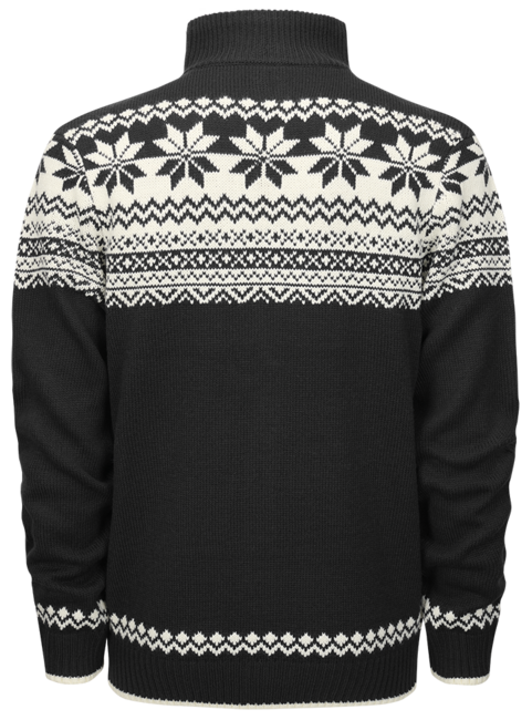 Brandit Norwegian Sweater with Zip Fastening, Black