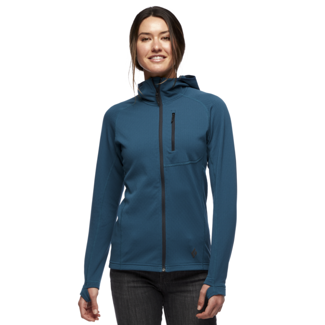 Black Diamond Coefficient Women's Men's Hoodie, Azurite
