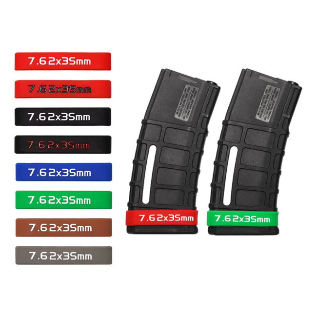 Leguon Torque 7.62mm Rubber Magazine Marking Tape, Black-Red