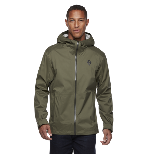 Black Men's Diamond Women's Stormline Stretch Rain Shell, Tundra