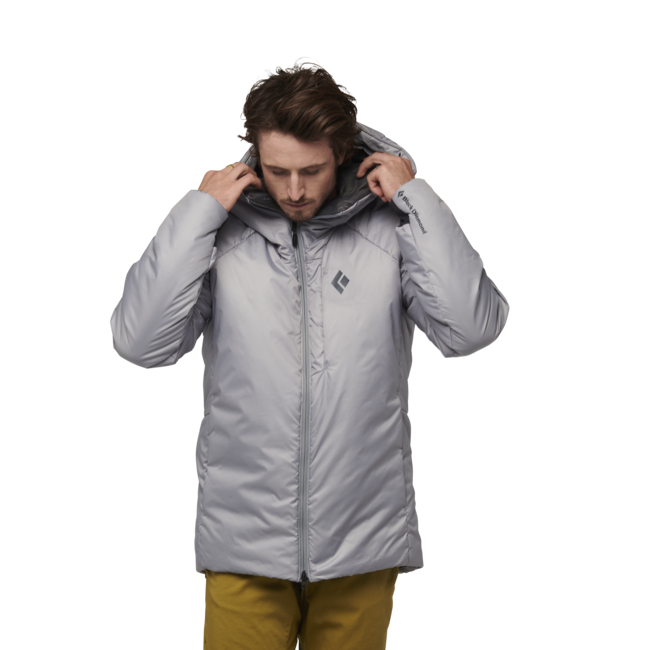 Black Diamond Belay Women's Men's Parka, Pewter