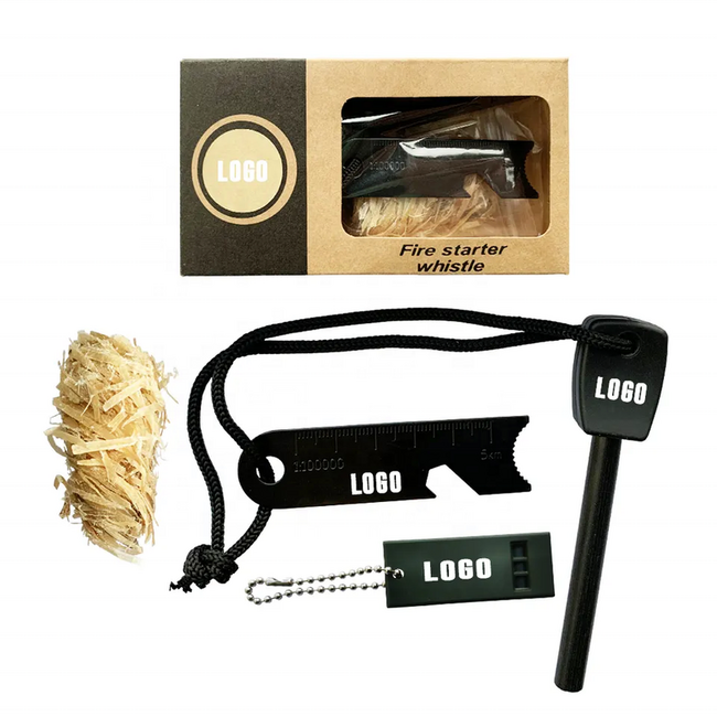 WARAGOD Magnesium Firestarter with Whistle and Ignition Cord