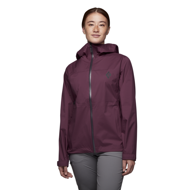 Black Diamond Stormline Stretch Rain Shell Women's Jacket, Blackberry