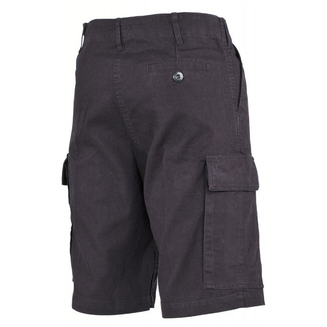 MFH BW Bermuda Shorts, Black-Stonewashed