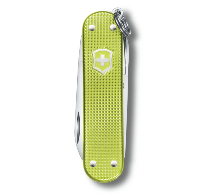 Victorinox Classic Colors Alox Lime Twist Multitool, Green, 58mm Knife, 5 Functions