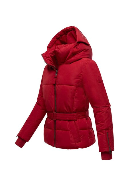 Marikoo Aleyna16 Women's Winter Jacket with Hood, Deep Red
