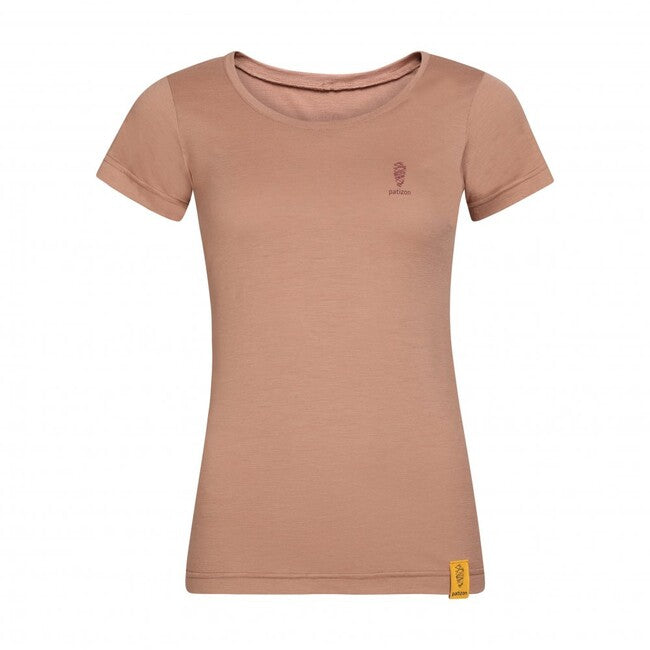 Patizon Women's Merino T-Shirt, Short Sleeve, Gun Metal