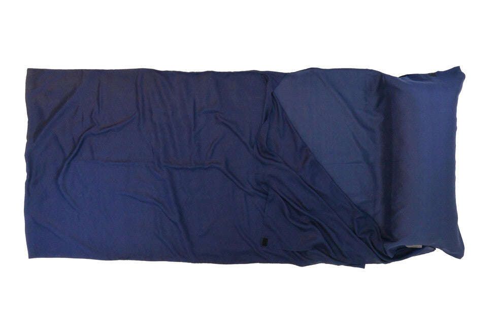 Origin Outdoors Silk Sleeping Bag Liner Rectangular Royal Blue