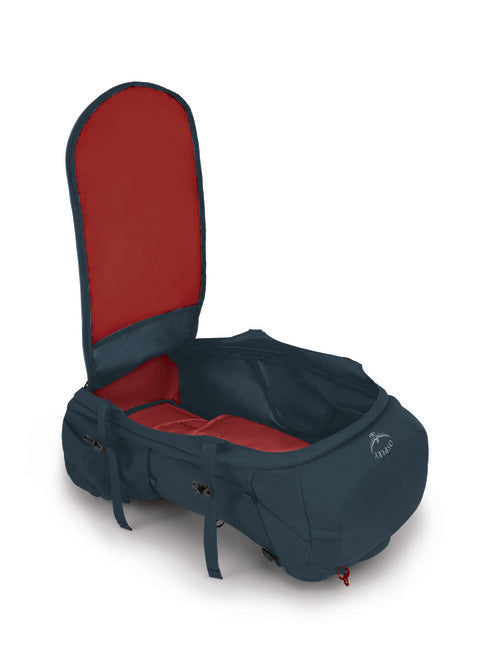 Osprey Farpoint Trek 55 Travel Backpack, Muted Space Blue