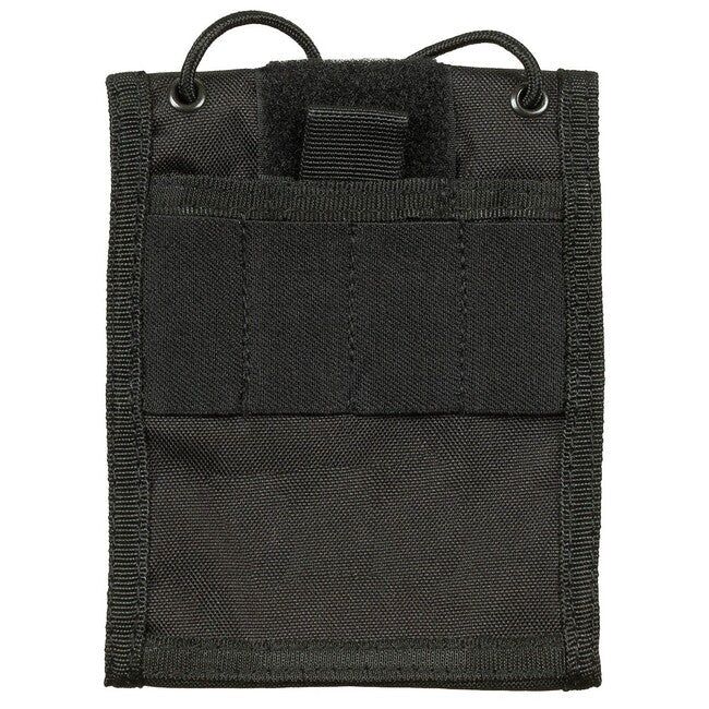 MFH Neck Wallet with Cord, Black