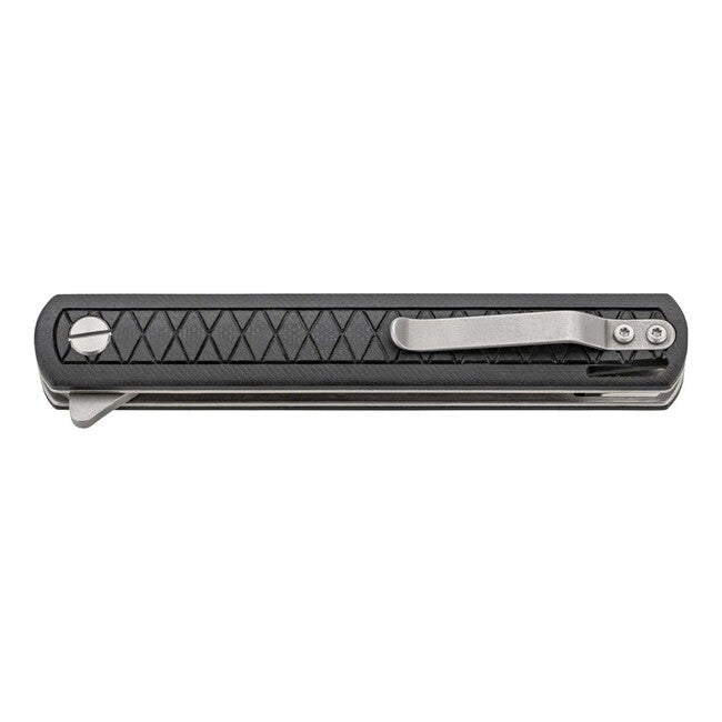 Herbertz jednoručný vreckový nôž 9cm, CNC frézovaný G10, čierna