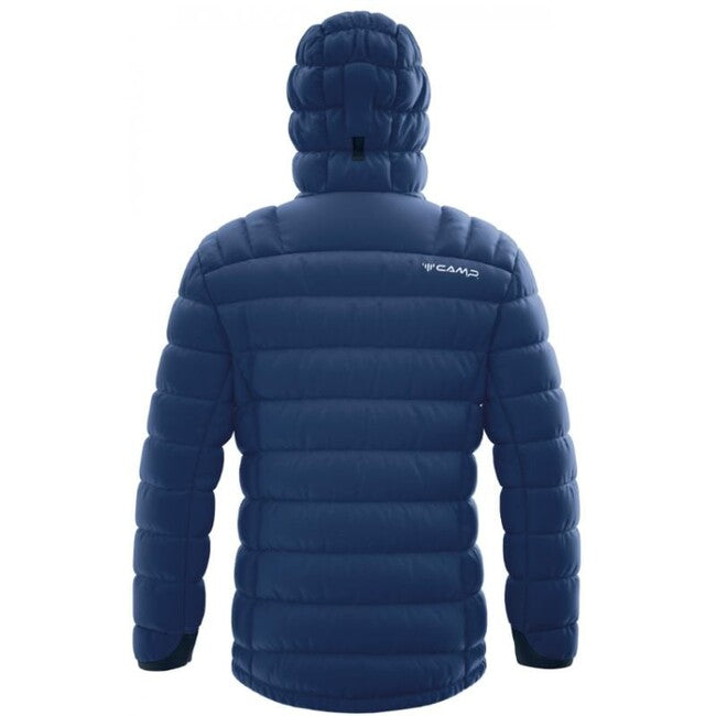 CAMP Men's Down Protection Jacket, Navy Blue / Lime