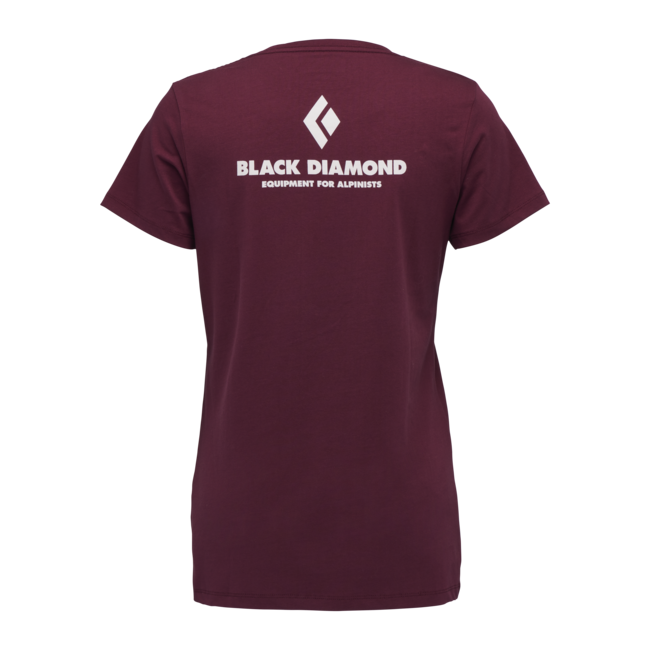 Black Diamond Women's T-Shirt Equipment for Alpinists, Burgundy