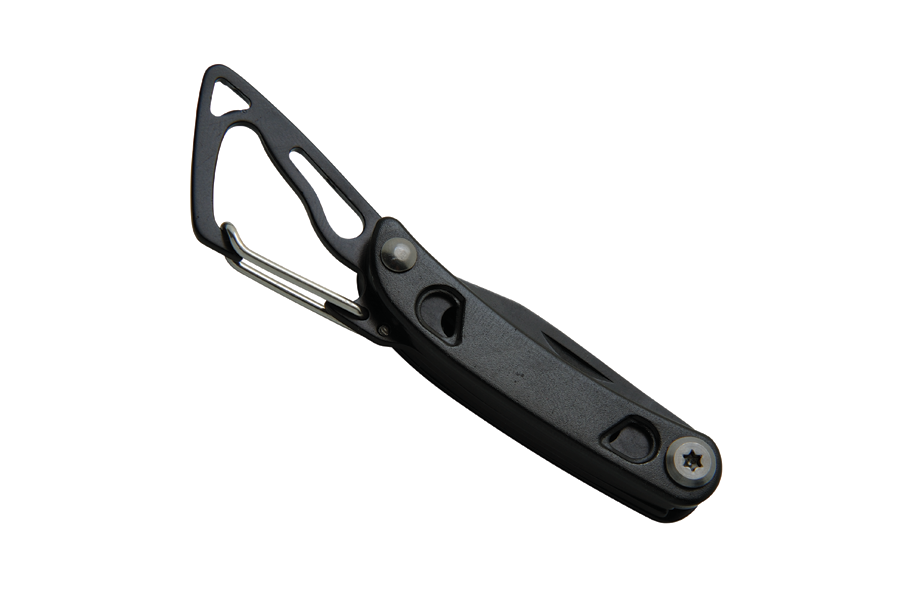Baladeo ECO205 Tech Multifunctional Mini Knife, 5 Functions, Black