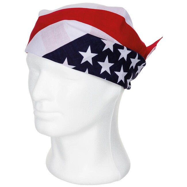 MFH Bandana, USA Flag, approximately 55 x 55 cm, Cotton