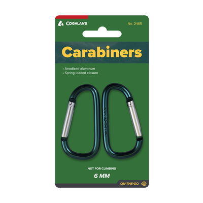 Coghlans Carabiner Mixed Colors 6 x 60 mm 2 pcs