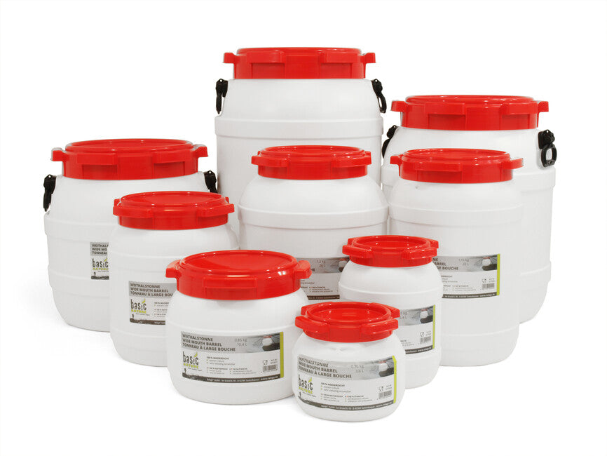 BasicNature Water Carrier Wide Mouth White 6.4L