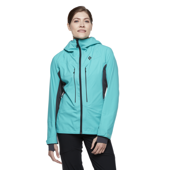 Black Diamond Women's Dawn Patrol Hybrid Shell, Dark Patina