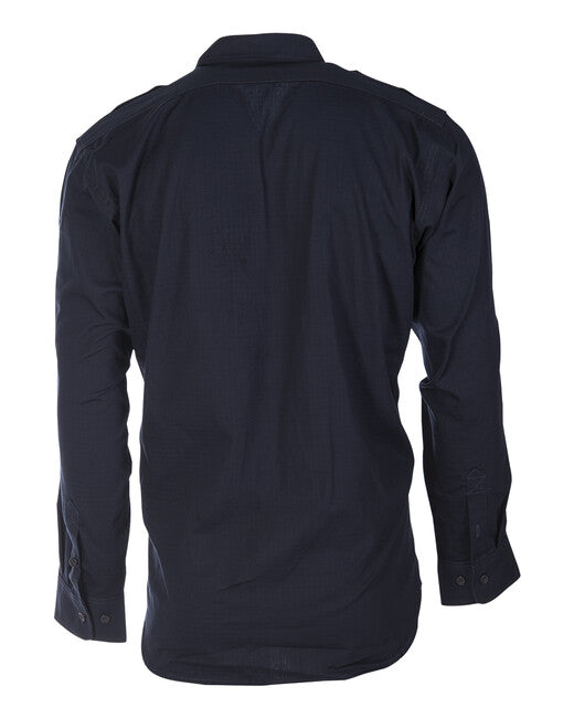 Mil-Tec Field Shirt Rip-Stop Button-Up, Navy Blue