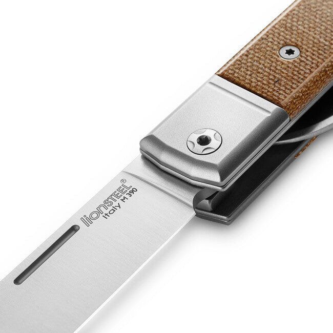 Lionsteel BestMAN BM13 CVN Folding Knife, M390 Steel, Dual Blade