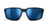 Wiley X Sierra Sunglasses, Captivate Polarized Blue Mirror, Matte Black