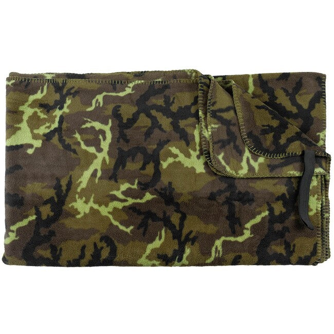 MFH Fleece Blanket M 95 CZ, Camouflage, approx. 200 x 150 cm