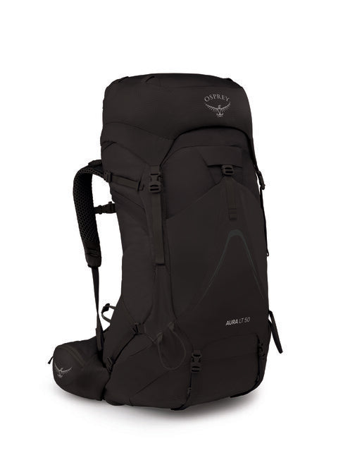 Osprey Aura AG LT 50 Hiking Backpack, Black