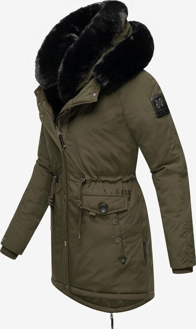 Navahoo Women's Winter Parka Sweety Deluxe, Dark Olive