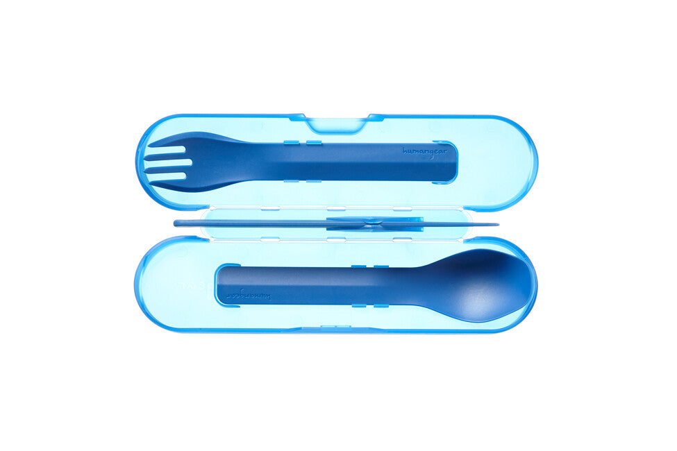 Humangear GoBites TRIO Utensil Set, Blue