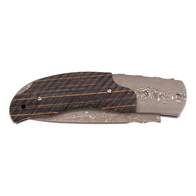 Herbertz Pocket Knife 7.5cm, Damascus, Pakka Wood
