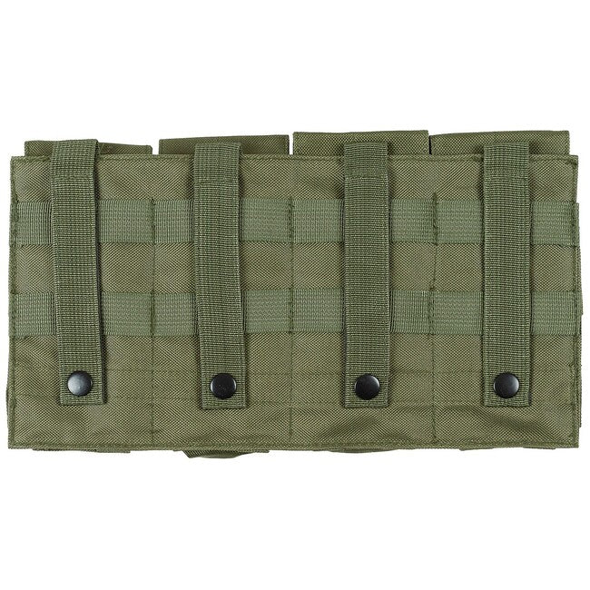 MFH MOLLE Pouch, 4 Compartments, Olive Drab