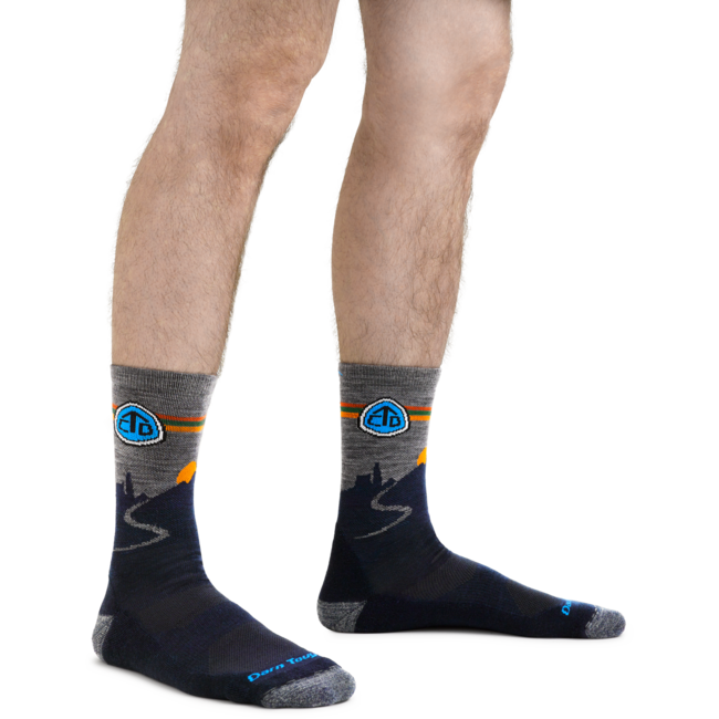 Darn Tough CDT Micro Crew Lightweight Cushioned Socks, Eclipse