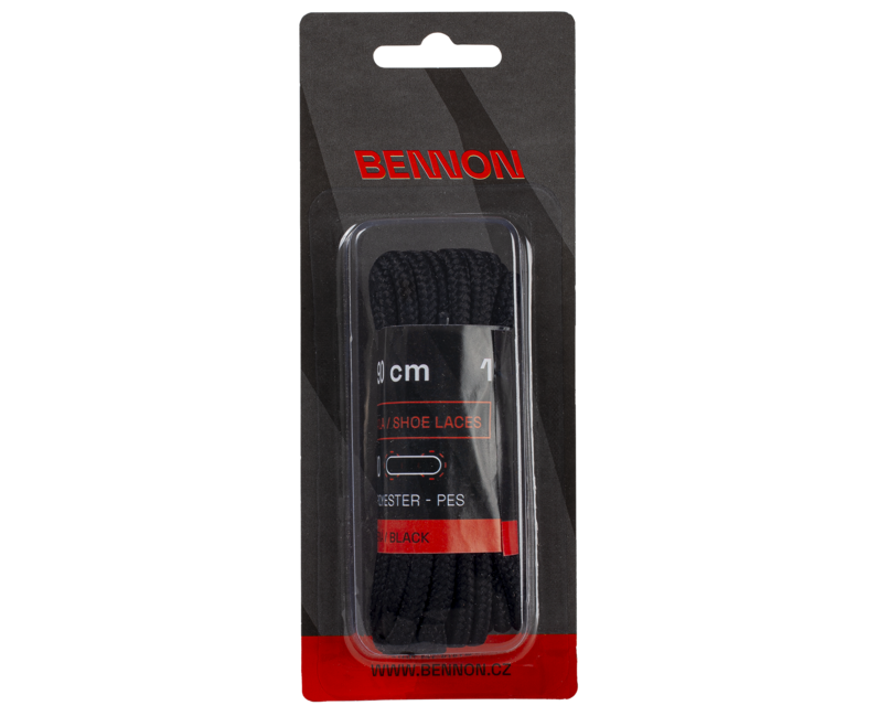 BENNON Shoelaces Laces Black Box 190 cm