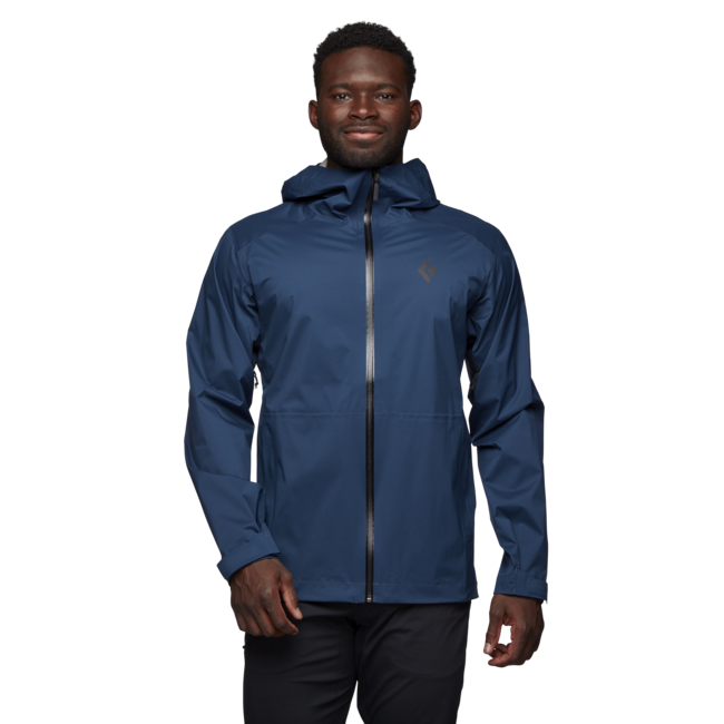 Black Diamond Stormline Stretch Rain Shell Women's Men's Jacket, Indigo