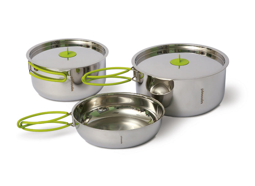 Pinguin Duo Camping Cookset Steel L (20/18)