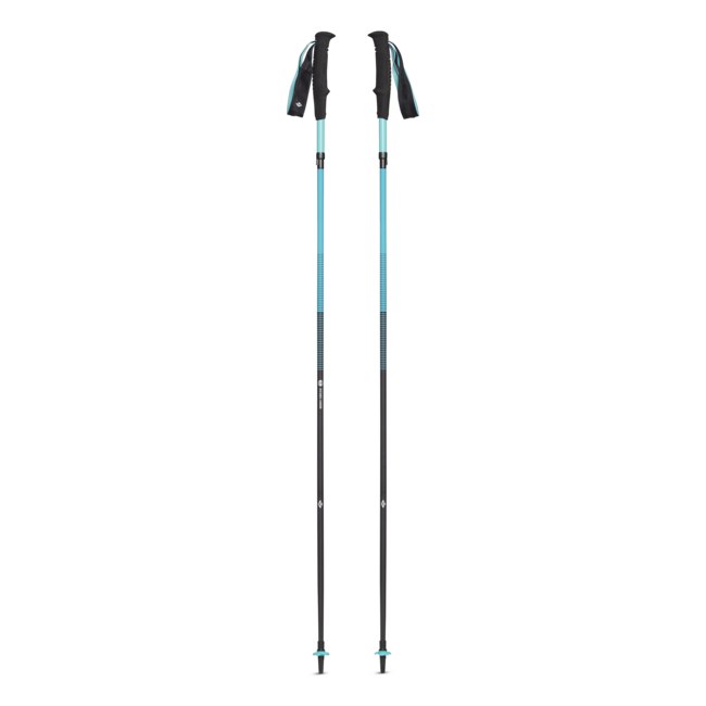 Black Women's Diamond Distance Carbon Z Trekking Poles, Dark Patina
