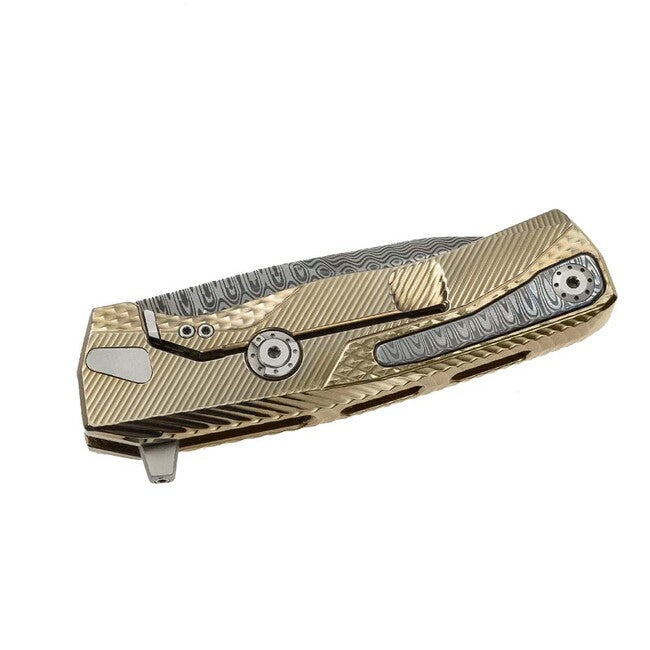 Lionsteel ROK DD GL Luxury Folding Knife, Titanium Handle
