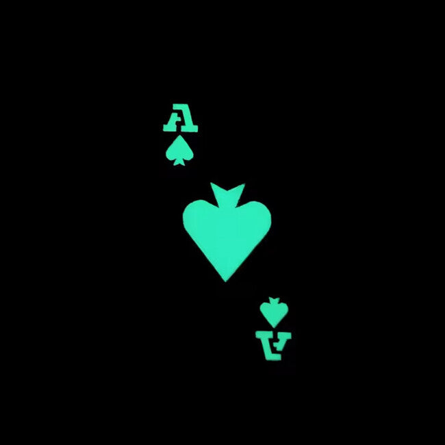 WARAGOD Poker Cards Ace of Spades Patch, Olive