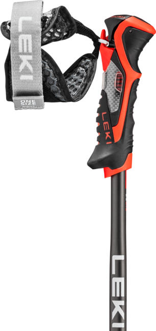 LEKI Airfoil 3D Ski Poles, Dark Anthracite-Bright Red-Black