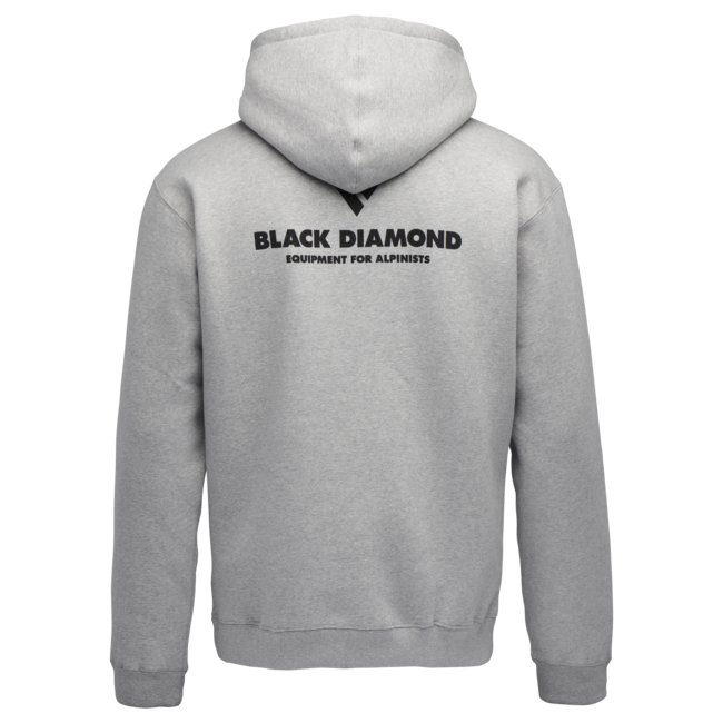 Black Diamond Equipment for Alpinists Women's Men's Hoodie, Nickel Heather