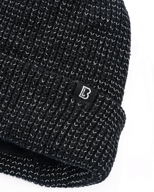 Brandit Reflective Winter Beanie, Black