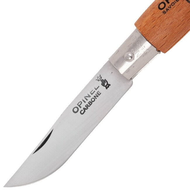 Opinel Folding Knife N°04 Carbon Beech, Brown