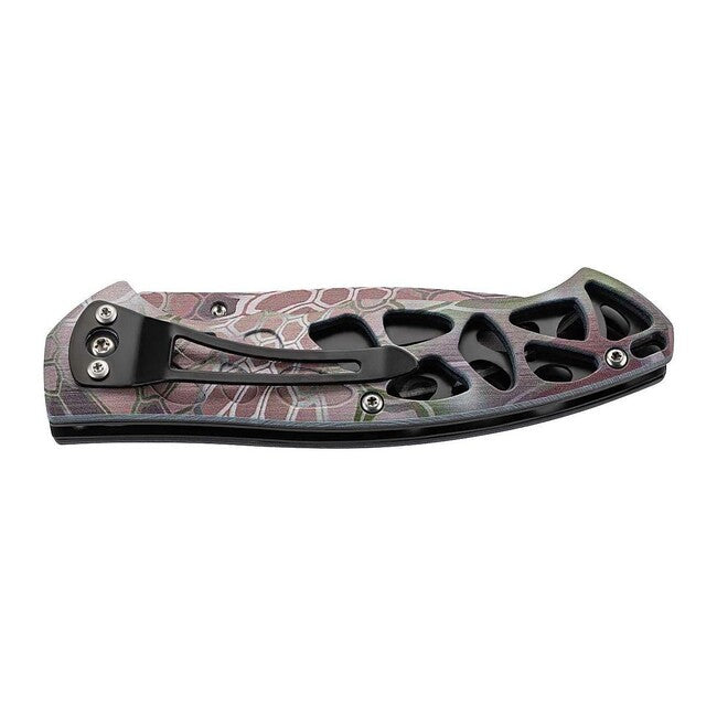 Herbertz Single-Hand Pocket Knife 8cm, Plastic, Skeletonized, 3D Print Lizard