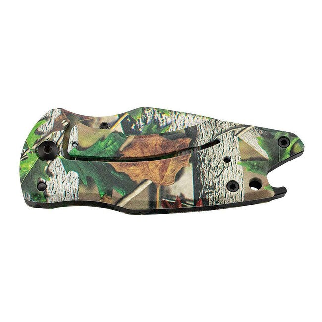 Herbertz Single-Handed Pocket Knife 6cm, Stainless Steel, Nature Design, Bottle Opener